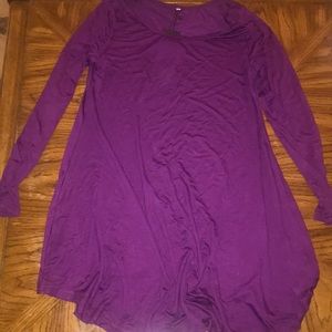 Purple flowy dress